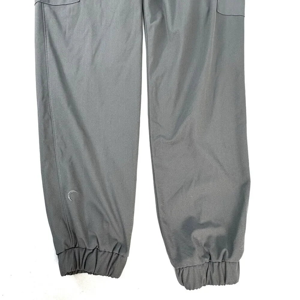Zyia Active Gray Jogger Cargo Pants Drawstring Mens Size Medium